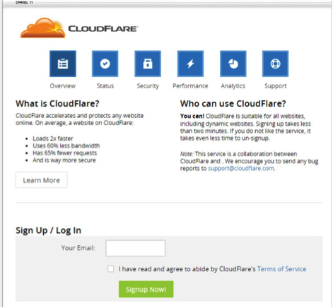 CloudFlare Pasul 2